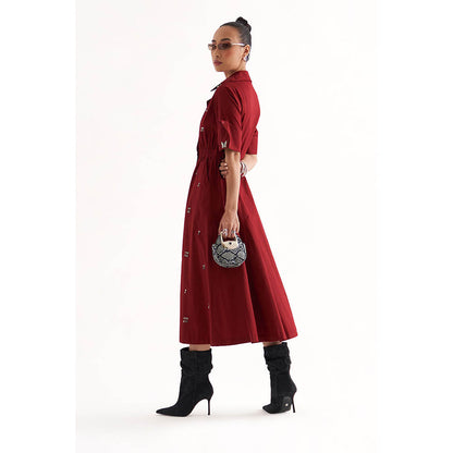 Our Love Red Starry Dress