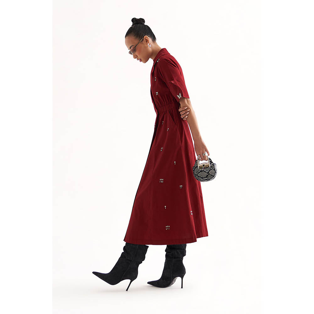 Our Love Red Starry Dress