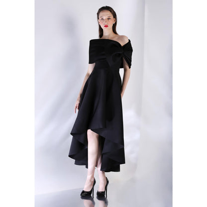 Ozeqo Womens Black Dress with Wrap (Set of 2)
