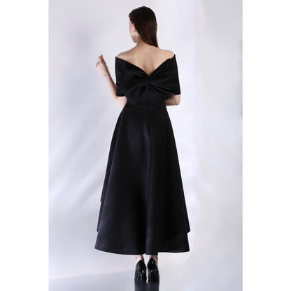 Ozeqo Womens Black Dress with Wrap (Set of 2)