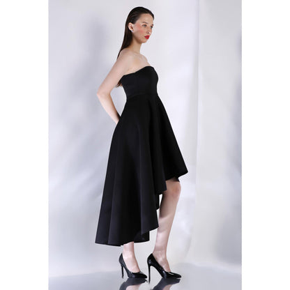 Ozeqo Womens Black Dress with Wrap (Set of 2)