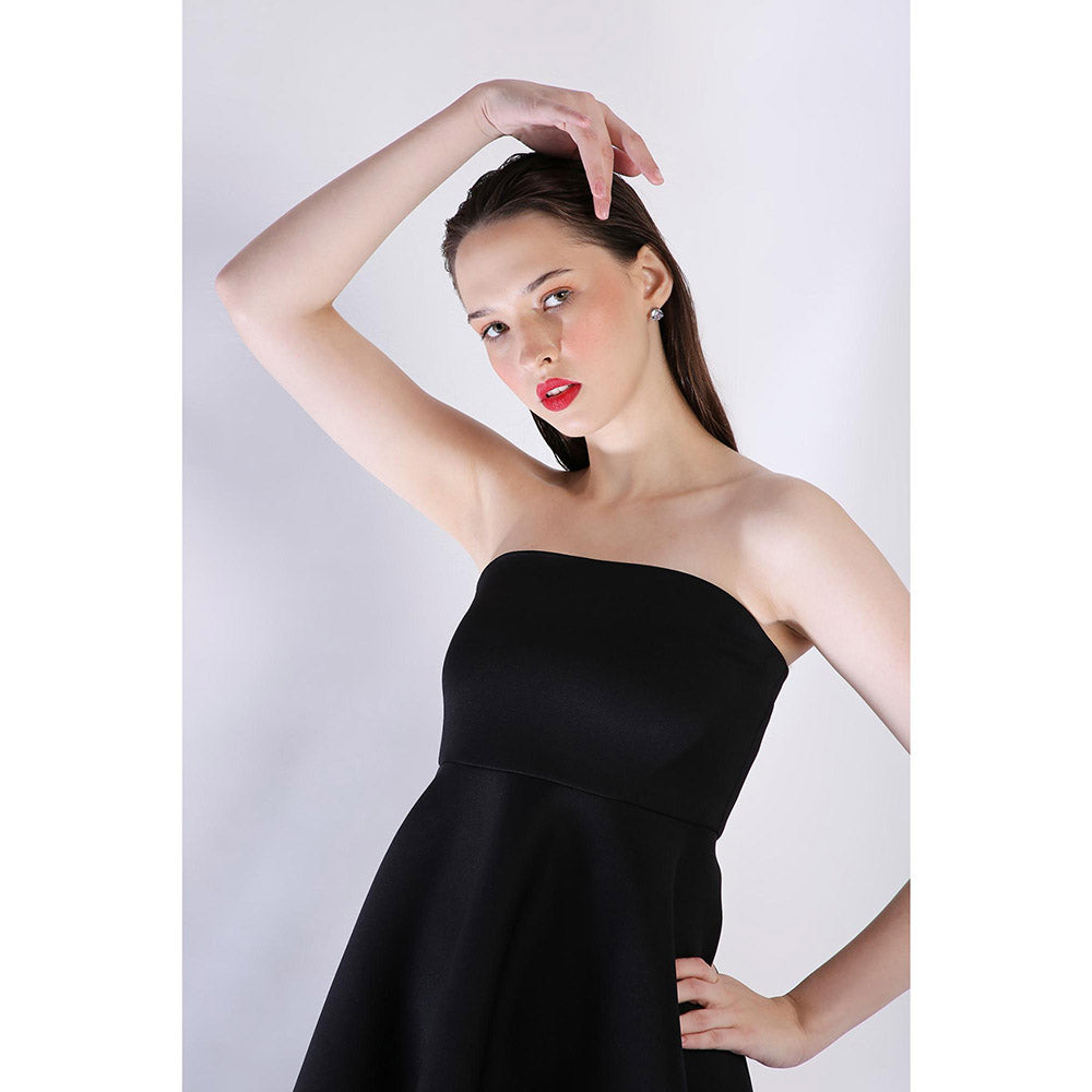 Ozeqo Womens Black Dress with Wrap (Set of 2)