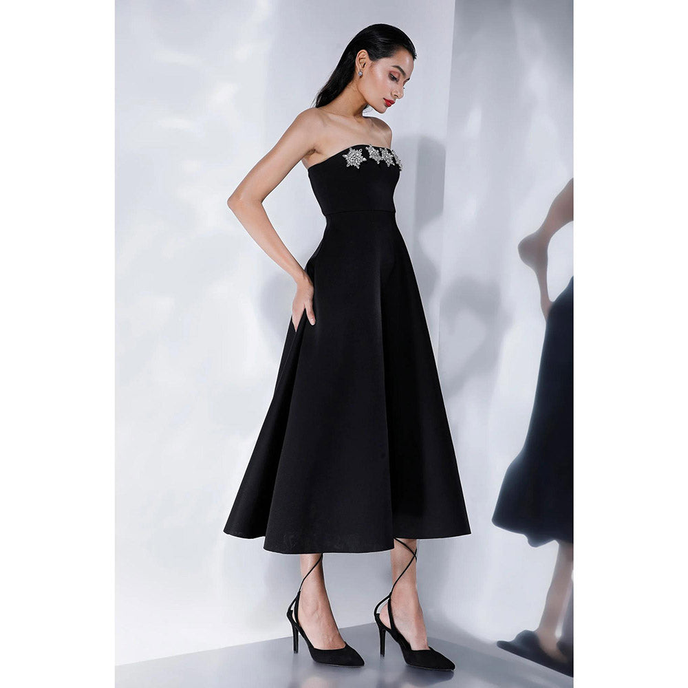 Ozeqo Womens Black Dress