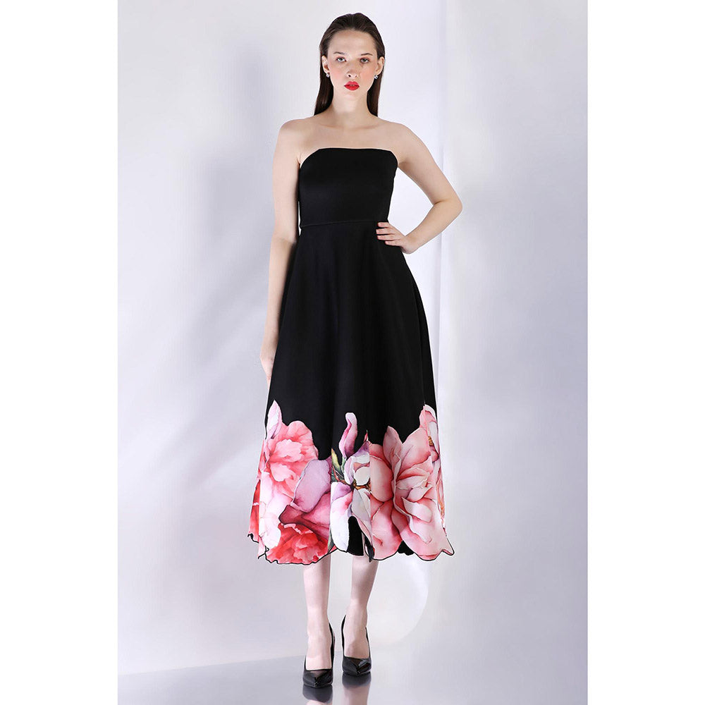 Ozeqo Womens Black Dress with Wrap (Set of 2)