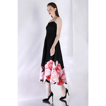 Ozeqo Womens Black Dress with Wrap (Set of 2)