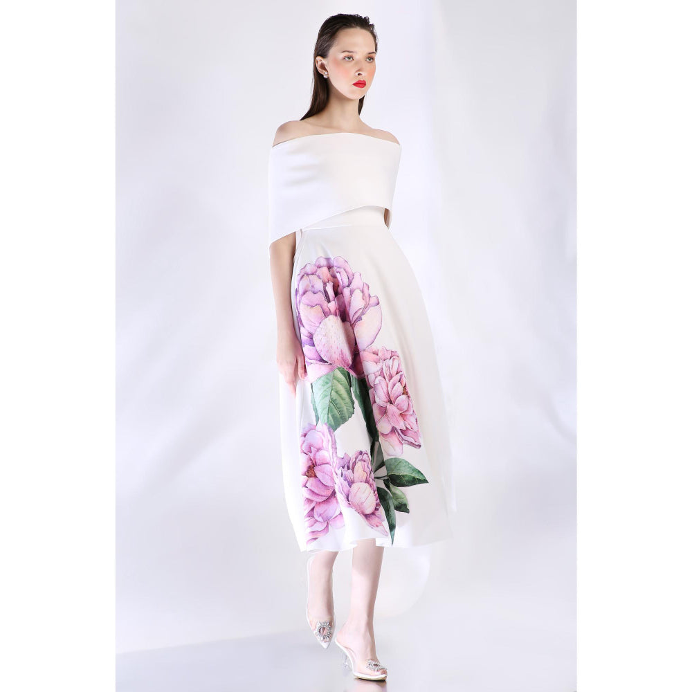 Ozeqo Womens White Dress with Wrap (Set of 2)