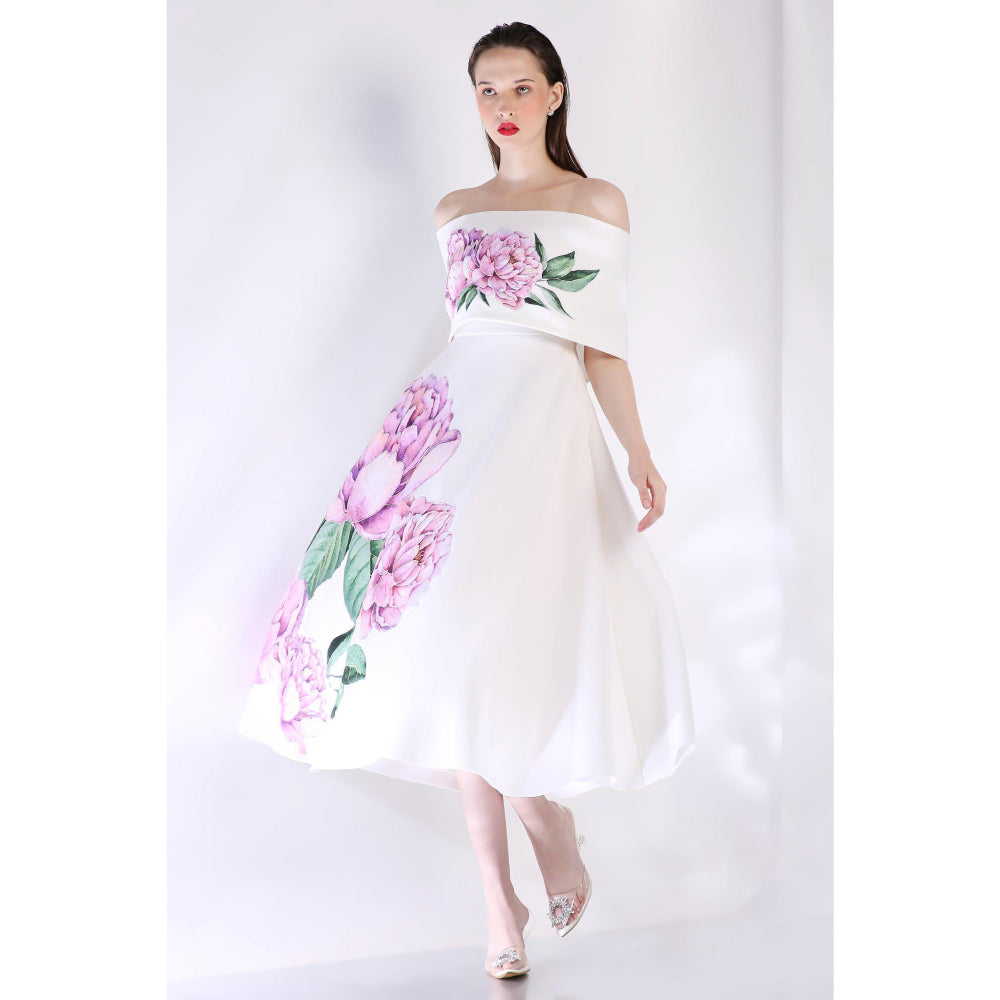 Ozeqo Womens White Dress with Wrap (Set of 2)