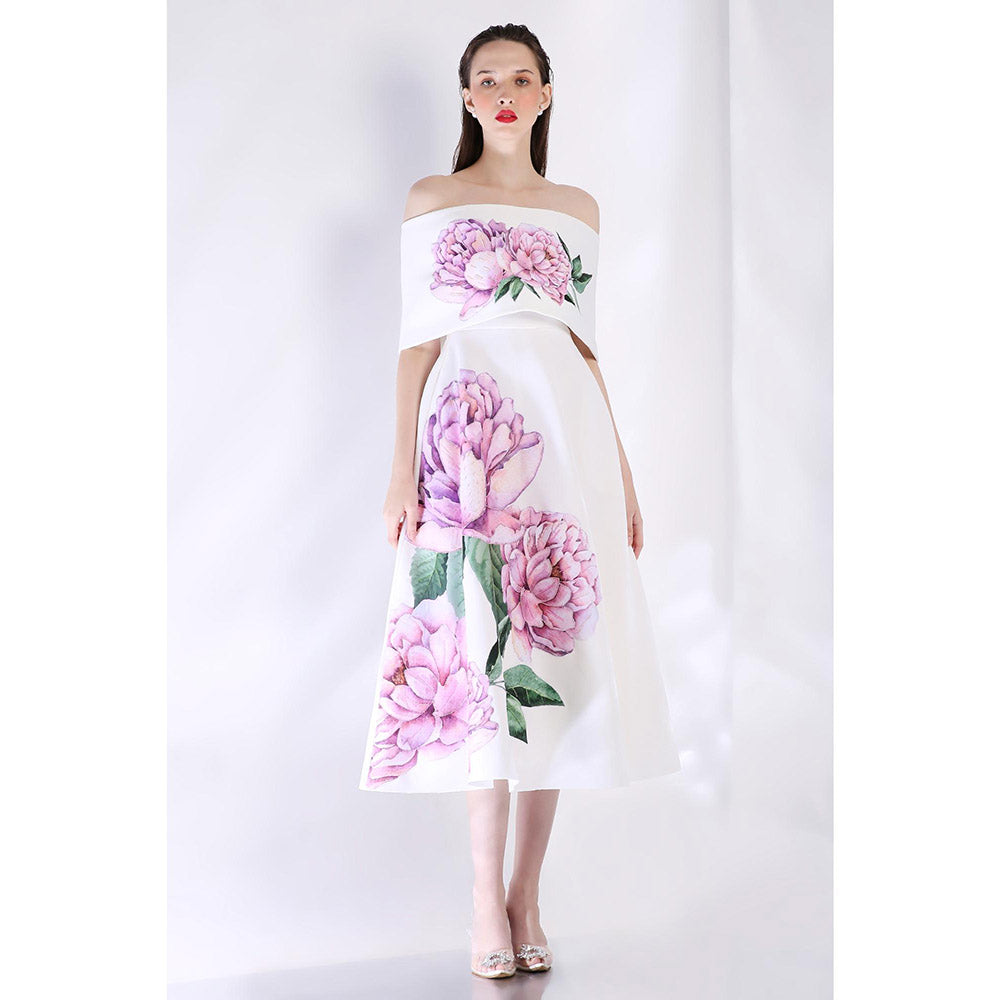 Ozeqo Womens White Dress with Wrap (Set of 2)