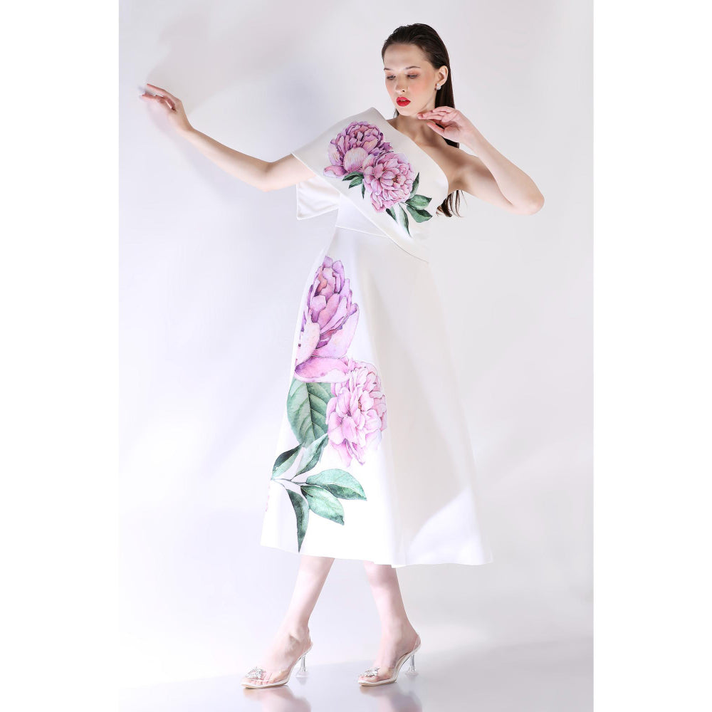 Ozeqo Womens White Dress with Wrap (Set of 2)