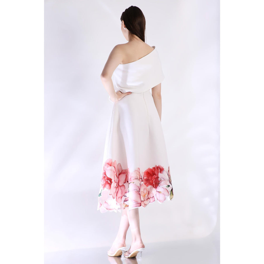 Ozeqo Womens White Dress with Wrap (Set of 2)