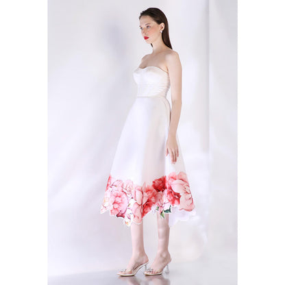 Ozeqo Womens White Dress with Wrap (Set of 2)