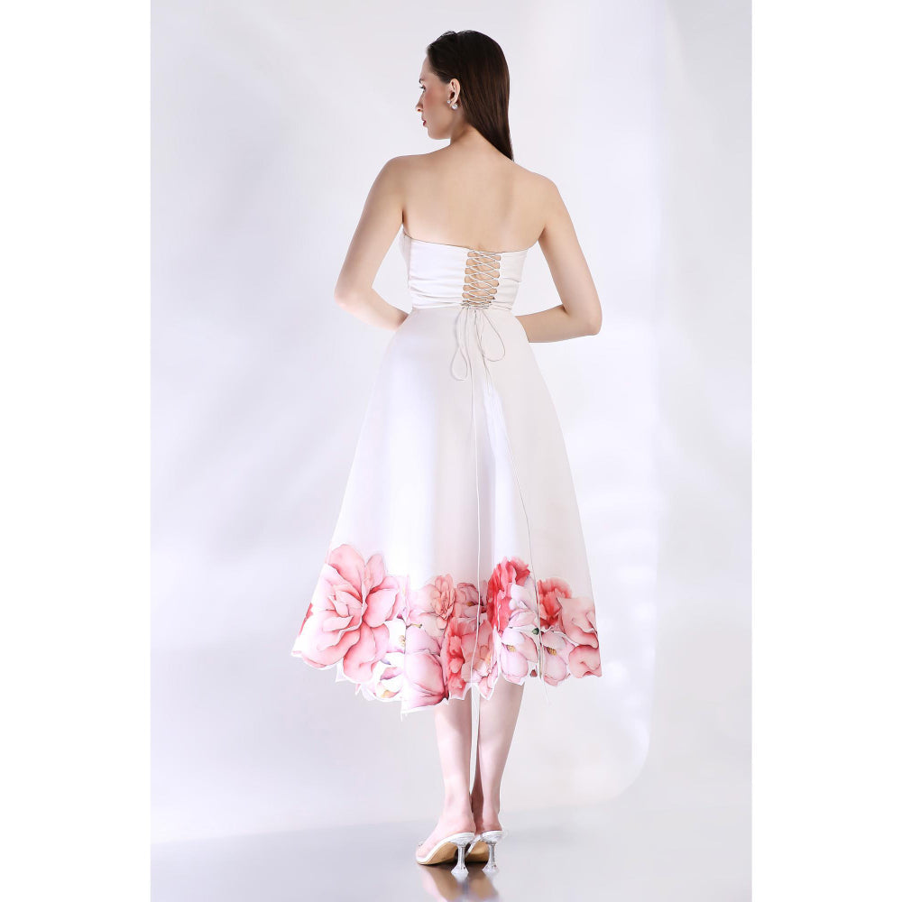 Ozeqo Womens White Dress with Wrap (Set of 2)