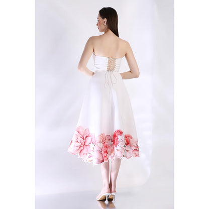 Ozeqo Womens White Dress with Wrap (Set of 2)