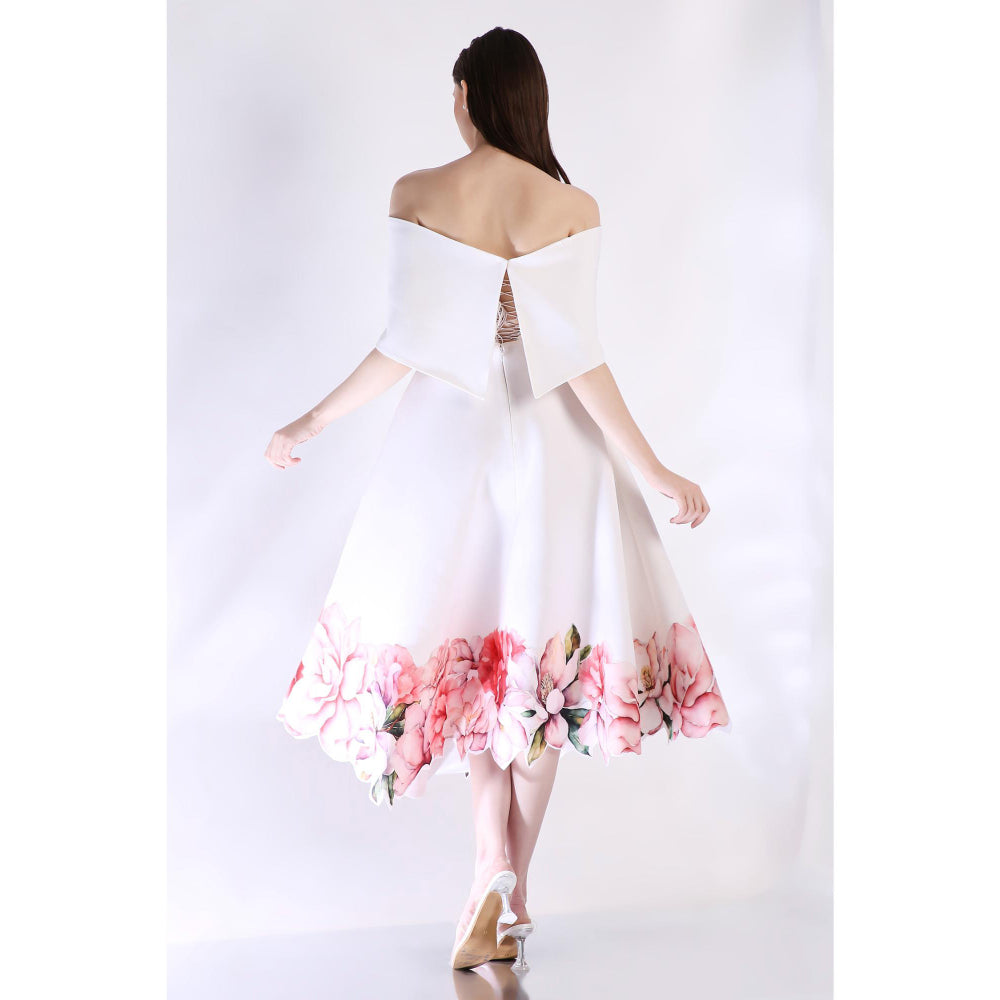Ozeqo Womens White Dress with Wrap (Set of 2)