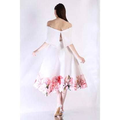 Ozeqo Womens White Dress with Wrap (Set of 2)