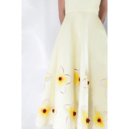 Ozeqo Womens Yellow Dress