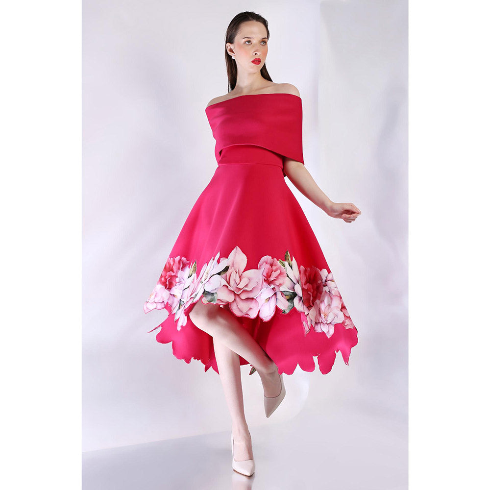 Ozeqo Womens Pink Dress with Wrap (Set of 2)