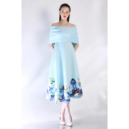 Ozeqo Womens Blue Dress