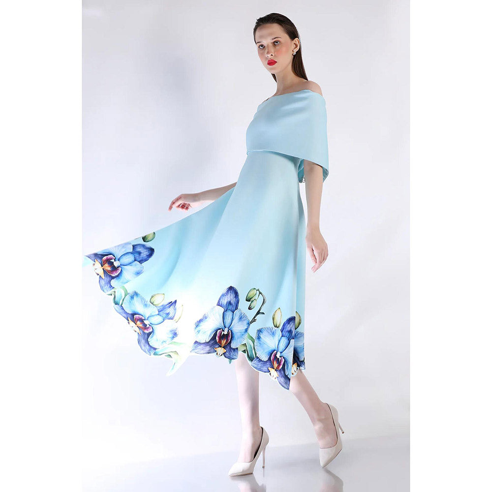 Ozeqo Womens Blue Dress