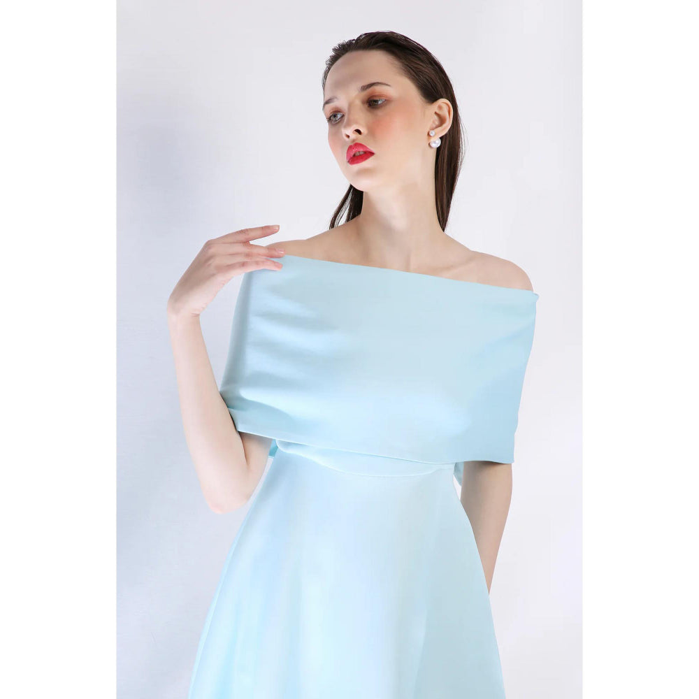 Ozeqo Womens Blue Dress