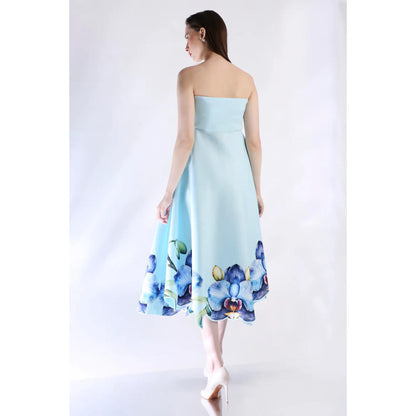 Ozeqo Womens Blue Dress