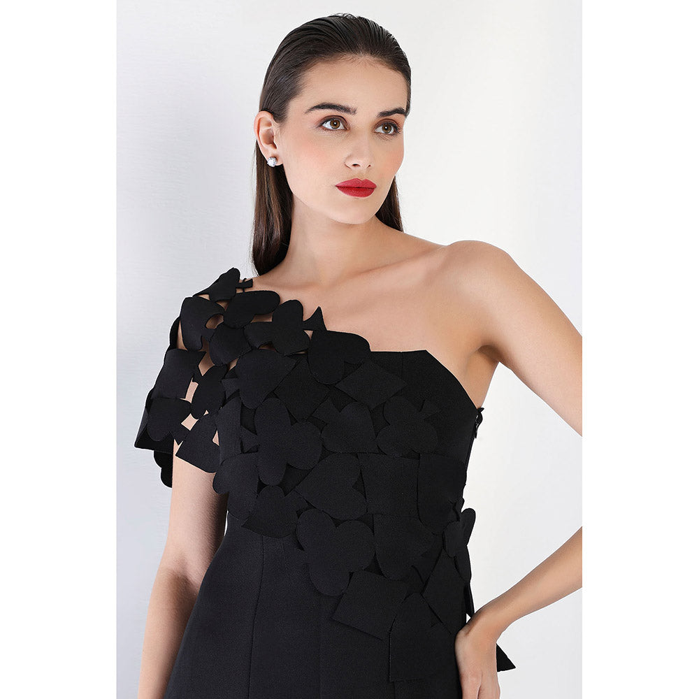 Ozeqo Black Maxi Dress and Wrap