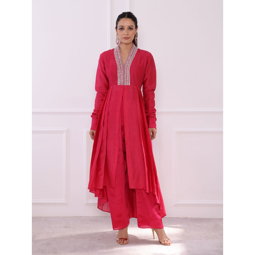 Pairaahan Bahar Kurta Pink (Set of 2)