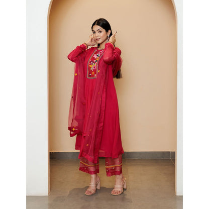 Pairaahan Kira Kurta Pink (Set of 3)