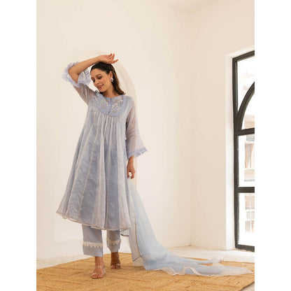 Pairaahan Raabta Anarkali Kurta (Set of 3)