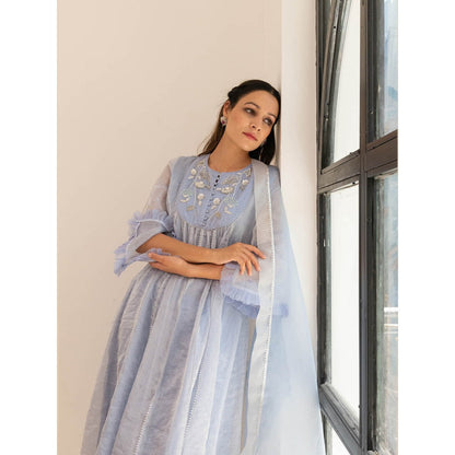Pairaahan Raabta Anarkali Kurta (Set of 3)