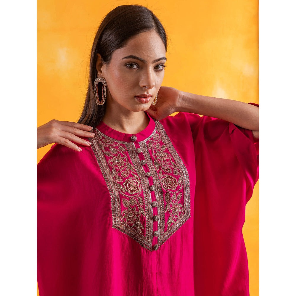 Pairaahan ANAI Fuchsia Pink Kaftan (Set of 2)