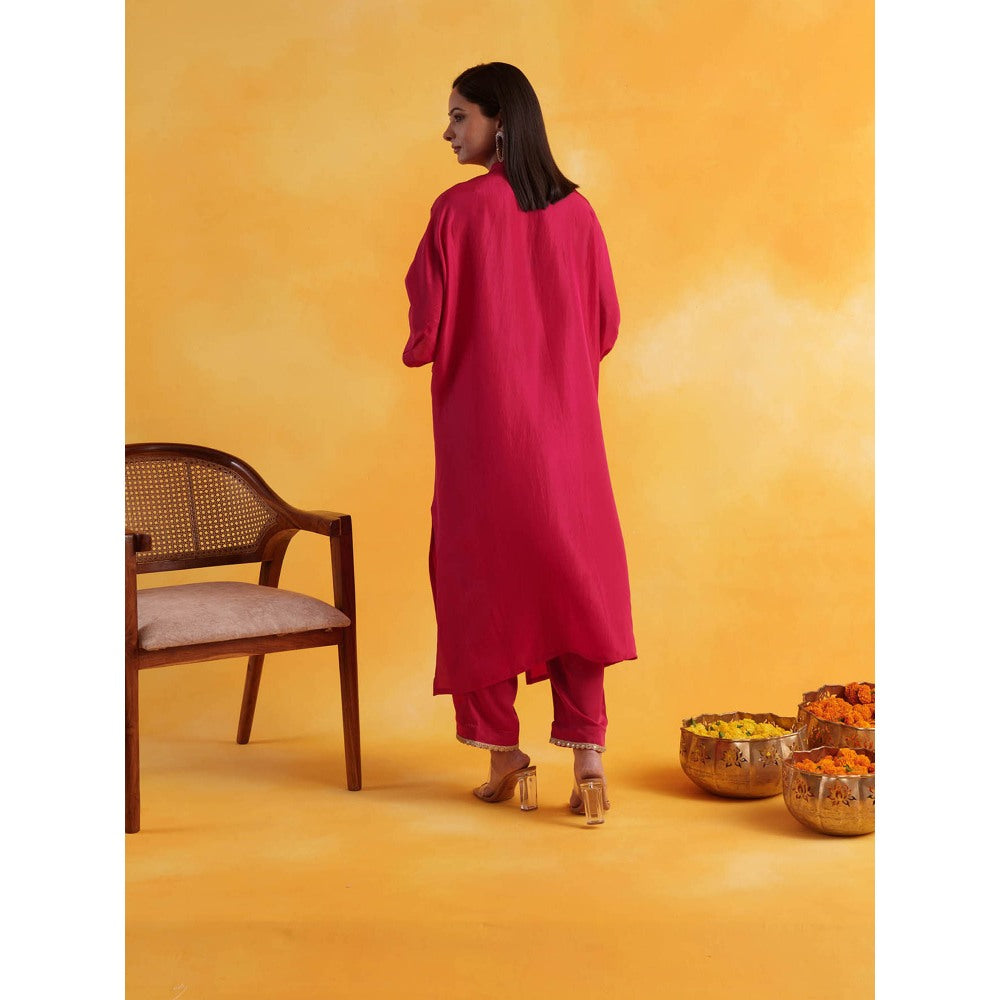 Pairaahan ANAI Fuchsia Pink Kaftan (Set of 2)