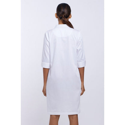 Pallavi Swadi White Solid Shirt Dress