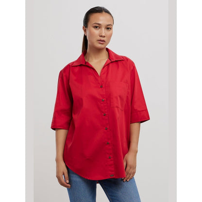 Pallavi Swadi Classic Red Shirt