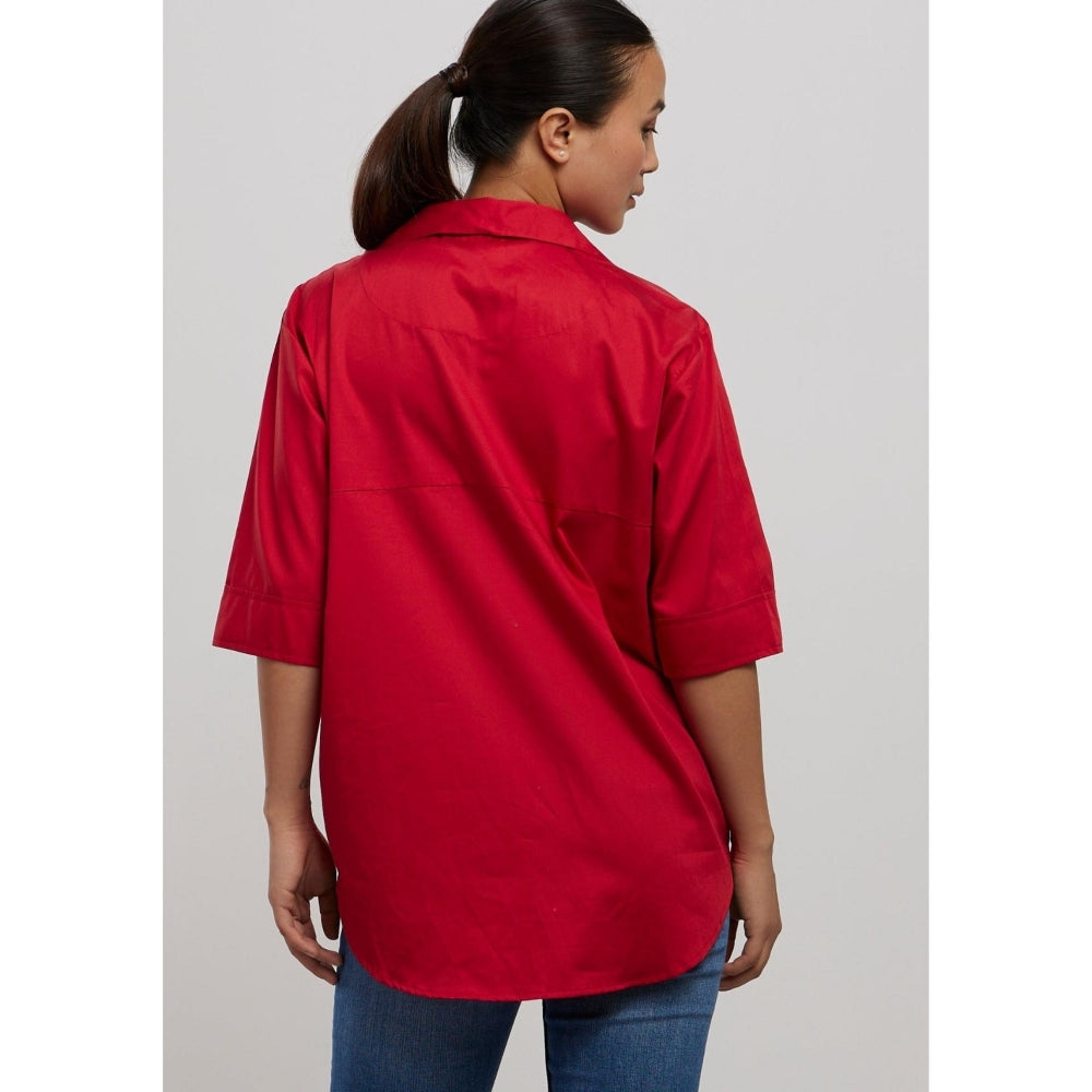 Pallavi Swadi Classic Red Shirt