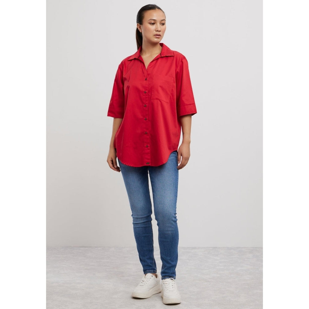 Pallavi Swadi Classic Red Shirt