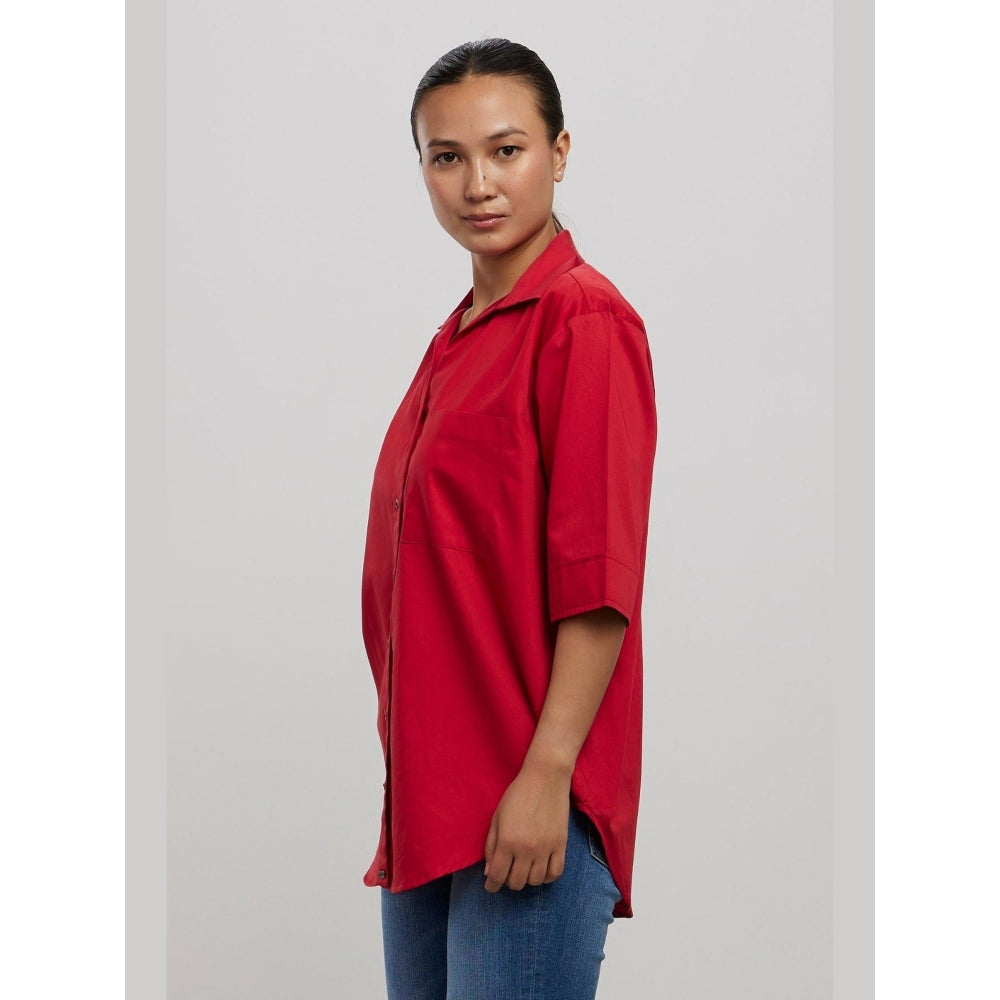 Pallavi Swadi Classic Red Shirt