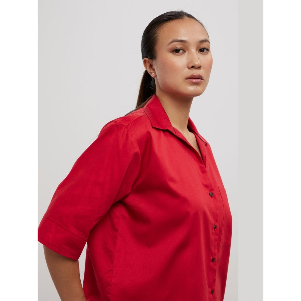 Pallavi Swadi Classic Red Shirt