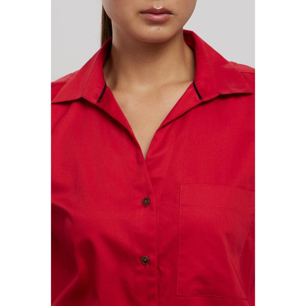 Pallavi Swadi Classic Red Shirt