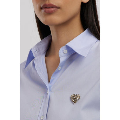 Pallavi Swadi Sky Blue Swarovski Heart Co-Ord Set