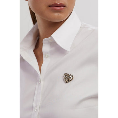 Pallavi Swadi White Swarovski Heart Co-Ord Set