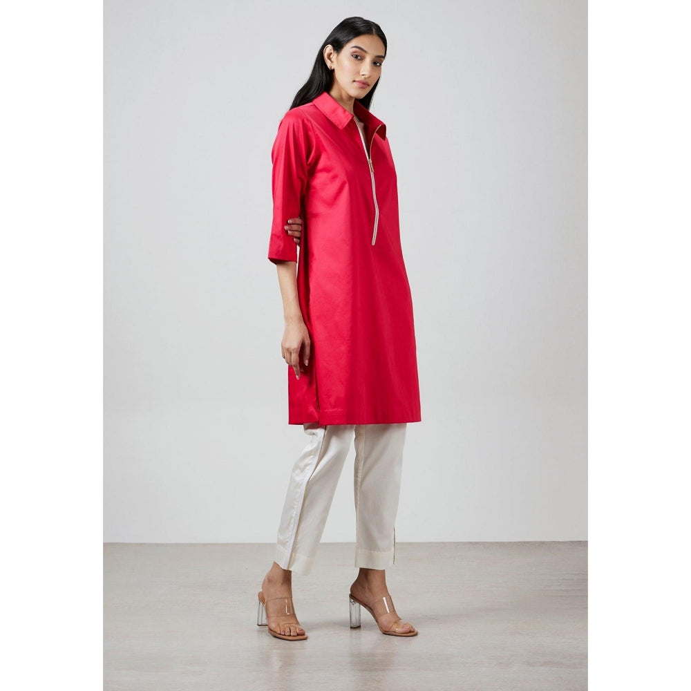 Pallavi Swadi Roseberry Zip Kurta with Pant