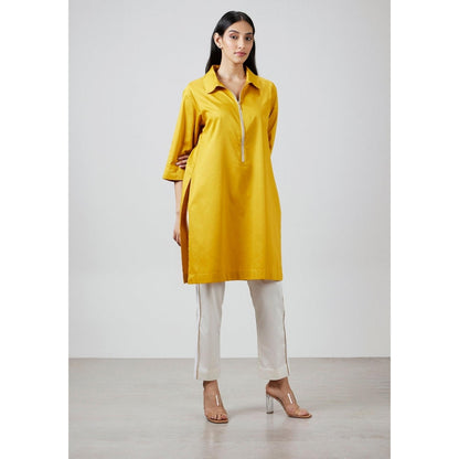 Pallavi Swadi Mustard Yellow Kurta with Pant