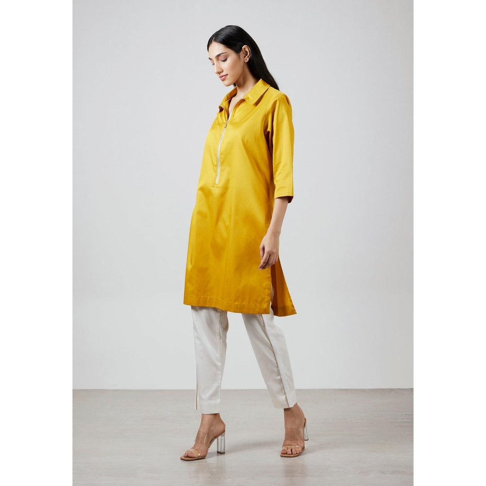 Pallavi Swadi Mustard Yellow Kurta with Pant