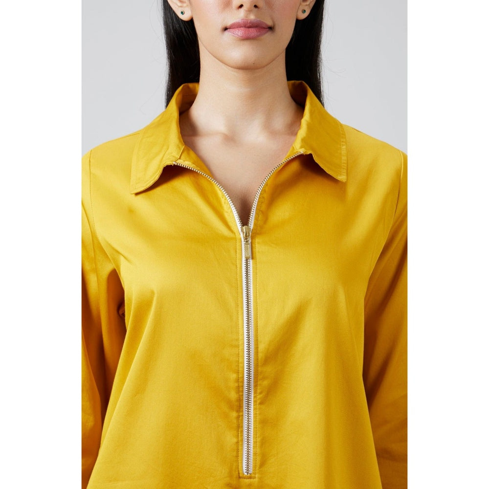 Pallavi Swadi Mustard Yellow Kurta with Pant