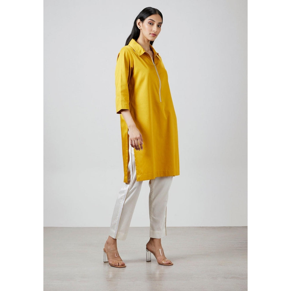 Pallavi Swadi Mustard Yellow Kurta with Pant