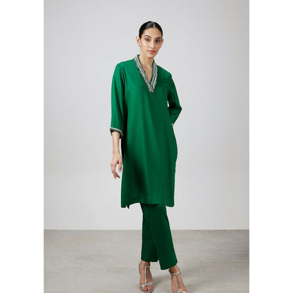 Pallavi Swadi Etoile Emerald Kurta with Pant