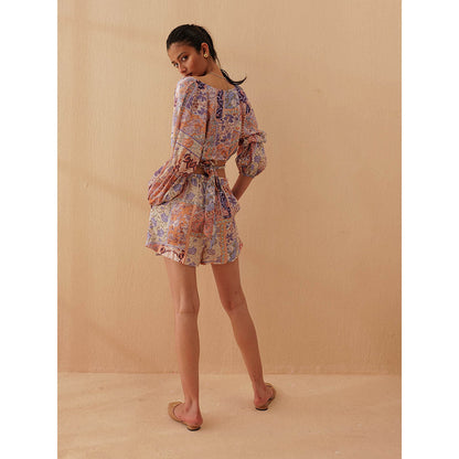 Pallavi Agarwal Purple Daisy Co-Ord (Set of 2)