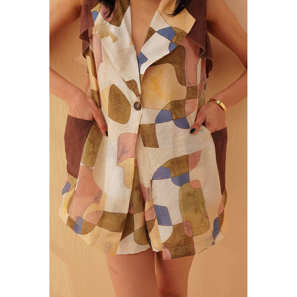 Pallavi Agarwal Jacob Brown Co-Ord (Set of 2)