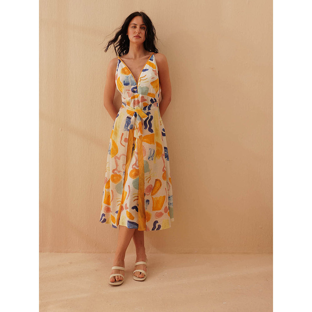 Pallavi Agarwal Yellow Lance Dress